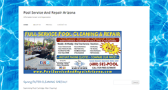Desktop Screenshot of poolserviceandrepairarizona.com