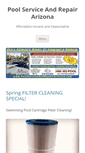 Mobile Screenshot of poolserviceandrepairarizona.com